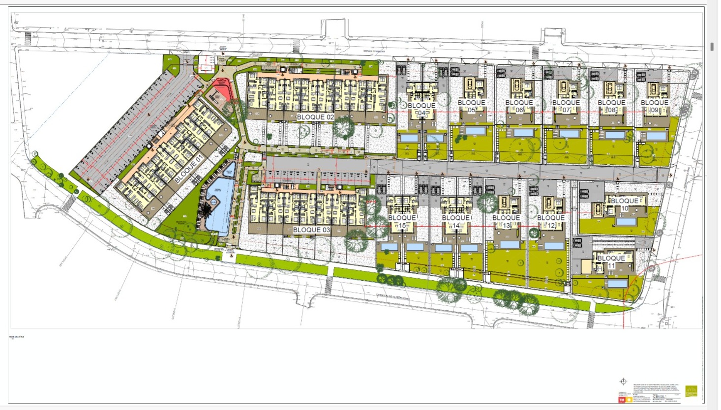 Plano de la urbanización UA-11 Sa Pedruscada — proyecto de reparcelación de Residencial Vista Alegre SA